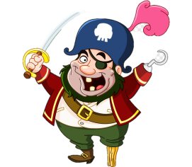 Пиратский мультфильм рисунок, мультфильм пираты, мультипликационный  персонаж, еда, шляпа png | PNGWing